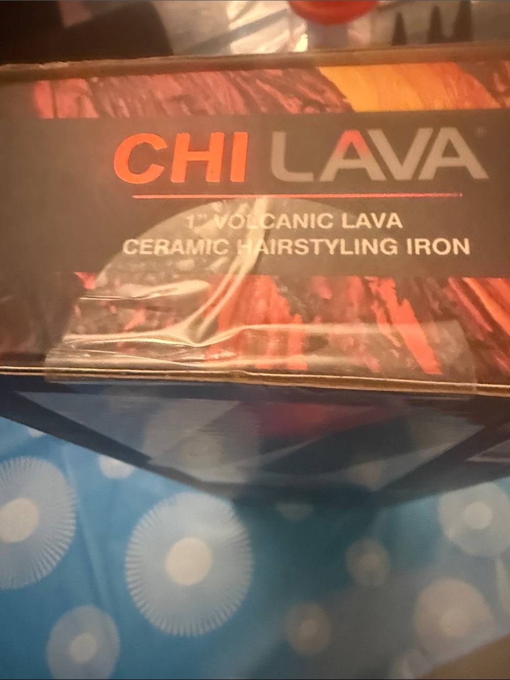 CHI LAVA 1" Volcanic Lava Ceramic Flat Iron - Black & Red brand new - Picture 4 of 7